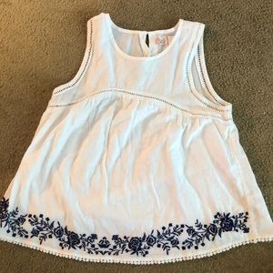 White adorable tank top